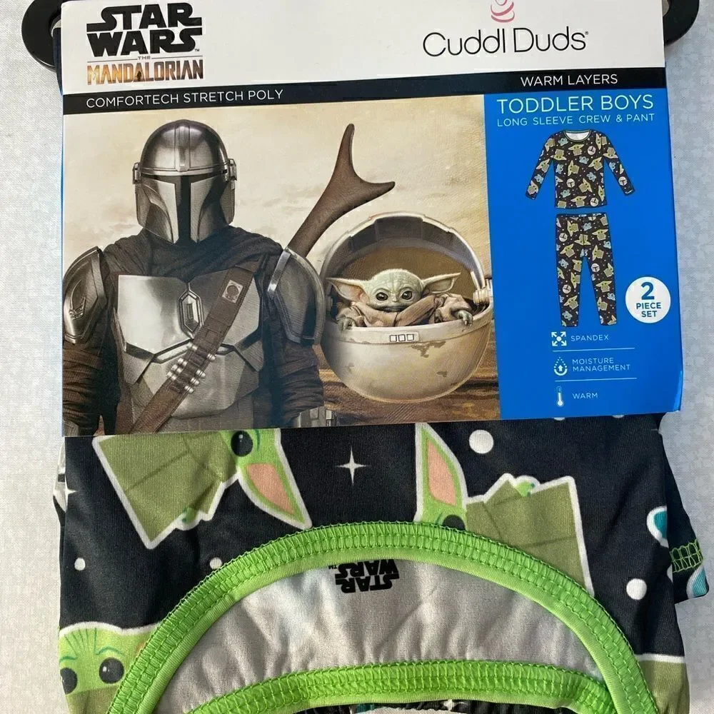 Cuddl Duds® Toddler The Child aka Baby Yoda 2 Piece Base Layer Set